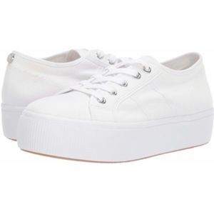 Steve Madden white platform sneakers